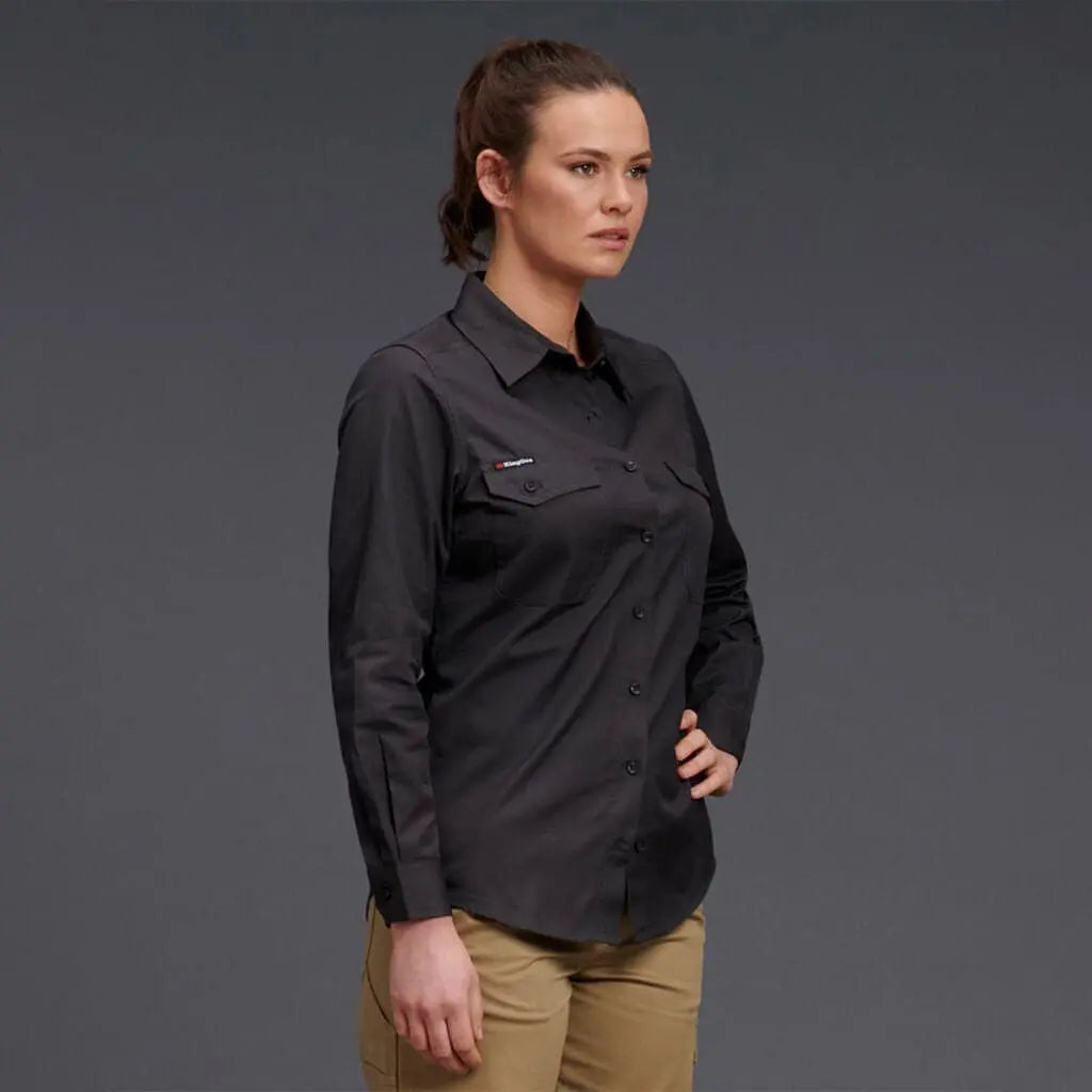 KingGee Women's Workcool 2 Shirt Long Sleeve K69880 - City Workwear